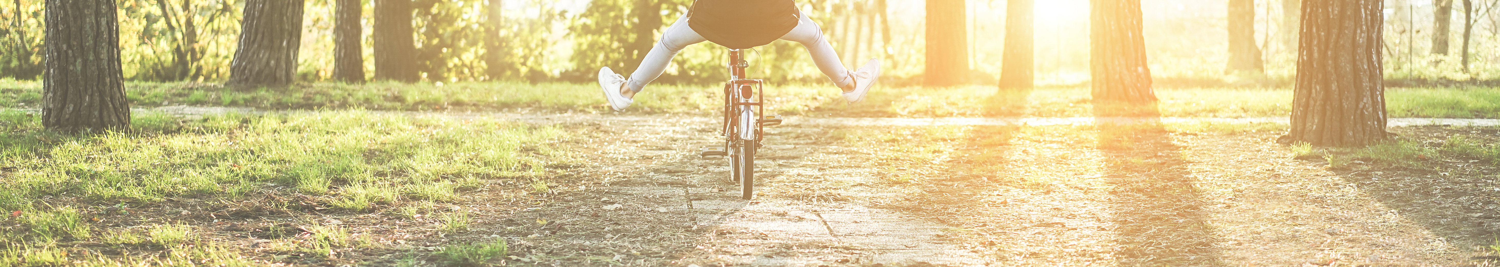 チルな雰囲気のサイクリスト
